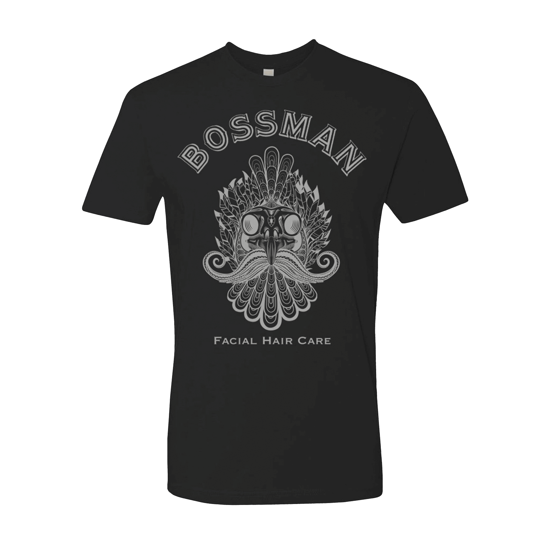 Bossman Rooster Skull Black Tee Shirt Bossman Brands