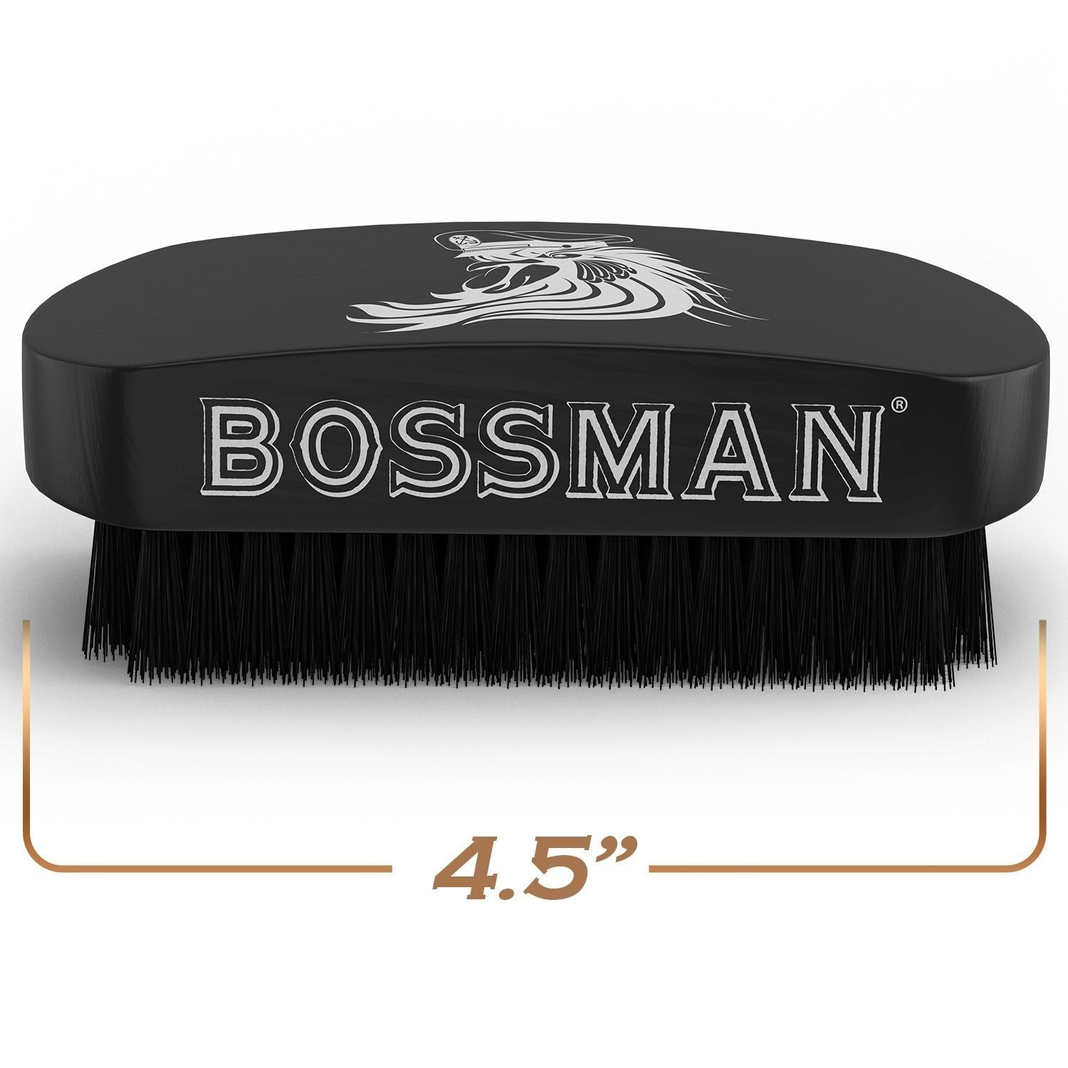 Bossman's Hand Held Boar & Nylon Bristle Brush Bossman Brands