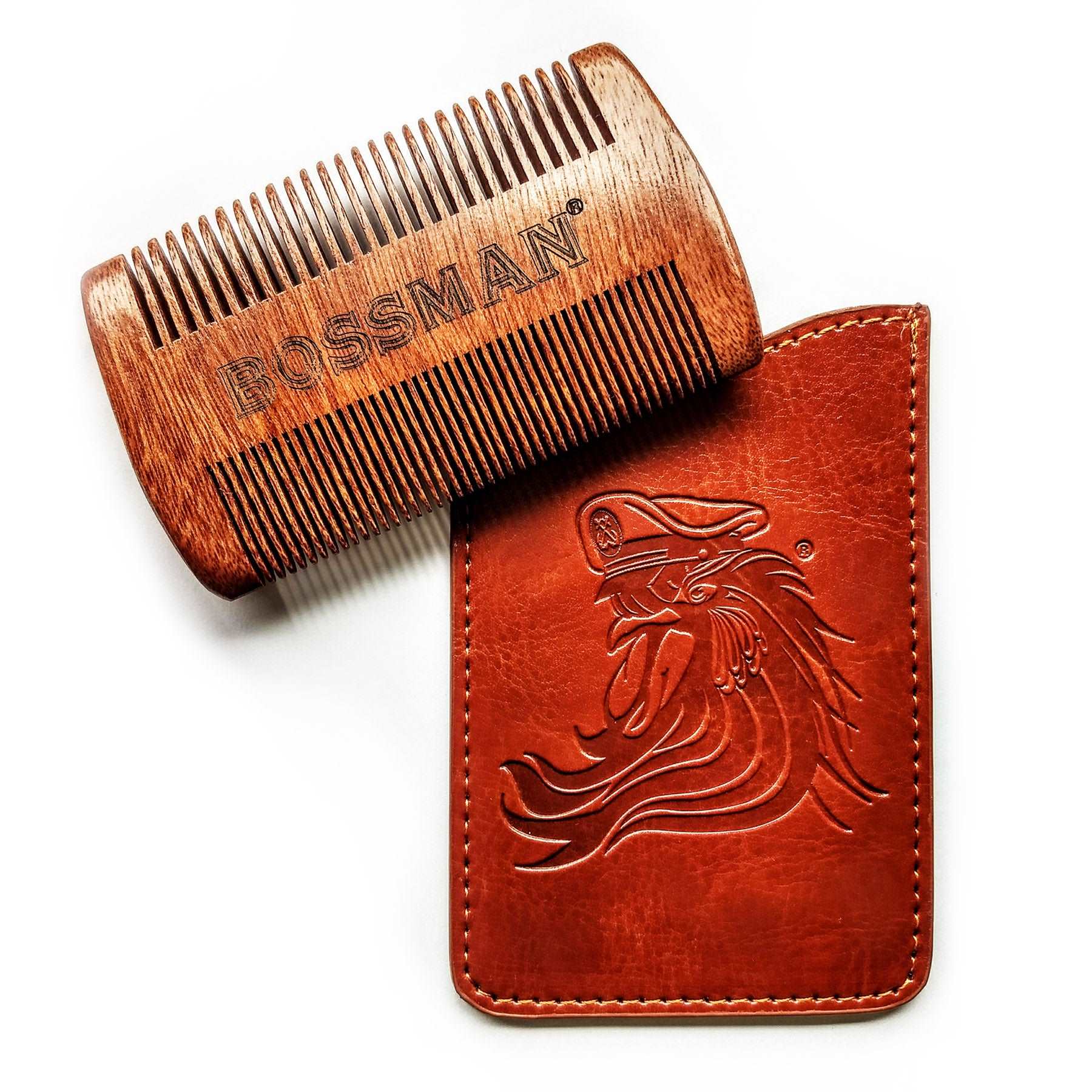 FREE Pocket Size Brown Sandalwood Comb Bossman Brands